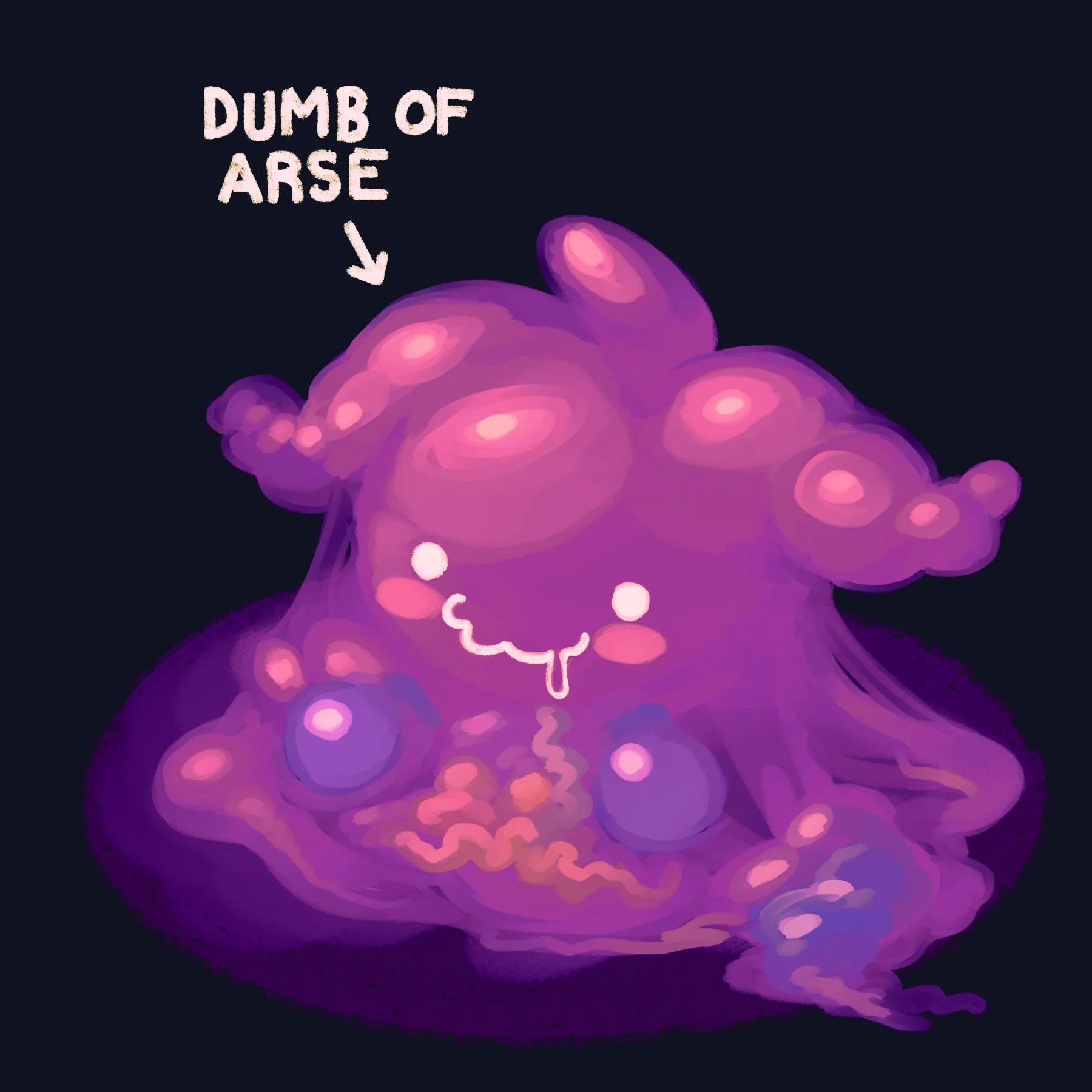 stupid little slime (affectionate)
